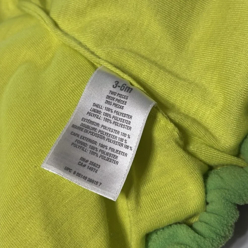 Carter Green Dragon Jacket Coat Hooded Halloween Costume 3-6 Months